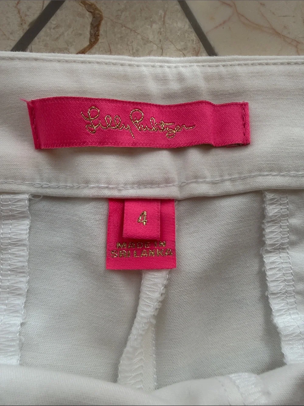 Lilly Pulitzer Alessi Stretch Shorts Resort White 🌟🤍🌟 - Picture 8 of 11